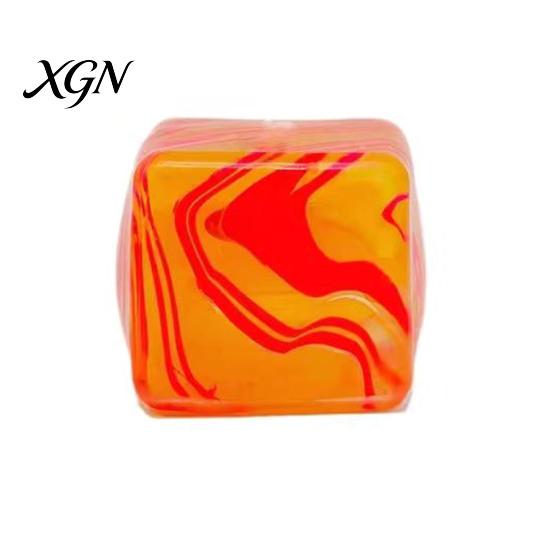 Stress Relief Gadget Marble Pattern Cube Toy Anxiety Flow Texture Egg Office Desk Reliever Squeeze Sensory Slow Rebound TPR Decompression