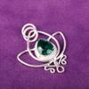 Green Emerald Gemstone Pendant Jewelry, Handmade Gorgeous Silver Pendant, 925 Sterling Silver Jewelry For Wedding Gift