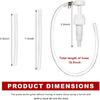 Sun Walker Fluid Pump for Quart Bottles, 4cc Per Stroke Manual Transmission Fluid Pump with Flexible Hose, Lower Unit Gear Oil Extractor Kit for Car