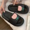 Толстые шлепанцы для женщин 2025 Платформа Открытый носок Женские тапочки Сандалии для ванной Подростковые Летние Домашние Повседневные С Обувь ПВХ