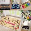 Welcome Hello Home Pattern Doormat Home Decor Rugbedroom Living Room Entrance Rugs Kitchen Front Door Nonslip Area Foot Mats
