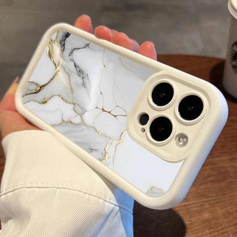 Чехол с мраморным узором для iPhone 15 Pro Чехол для iPhone 11 12 13 14 Pro Max Mini XR XS 7 8 Plus SE2 Матовый противоударный чехол