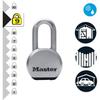 High Security Stainless Steel Keyed Padlock with Long Shackle for Outdoor Use - MASTER LOCK M830EURDLH