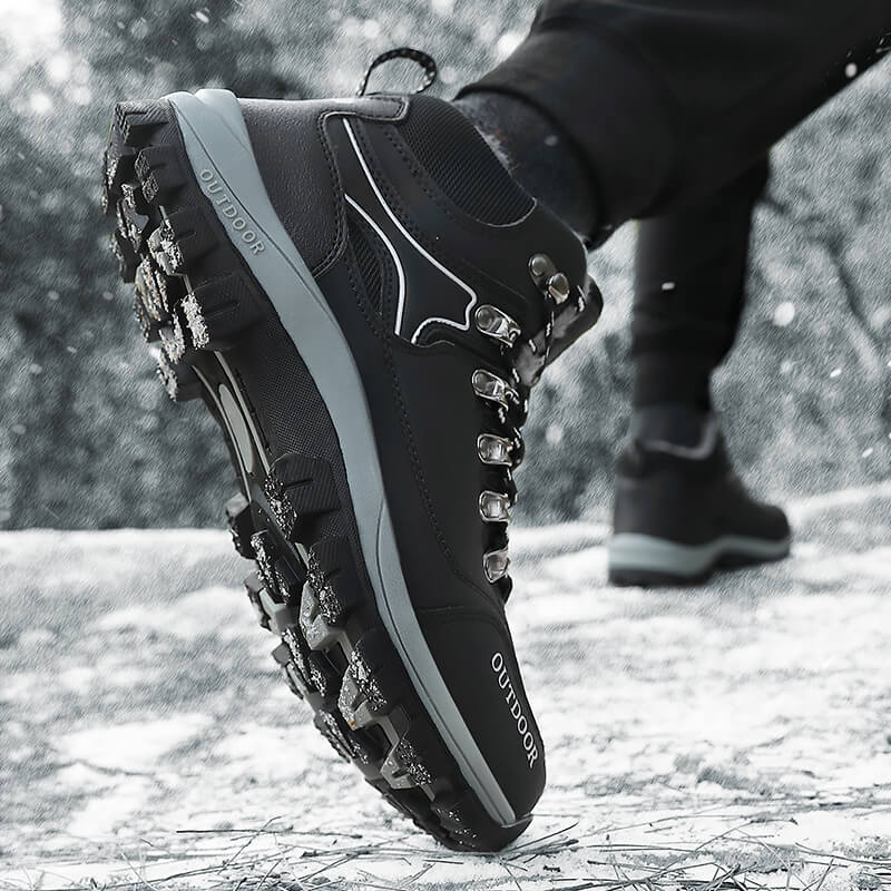 Классические зимние ботинки, мужская теплая повседневная обувь, высокие мужские кроссовки, ботильоны хорошего качества, уличная зимняя обувь на платформе, мужская 2023