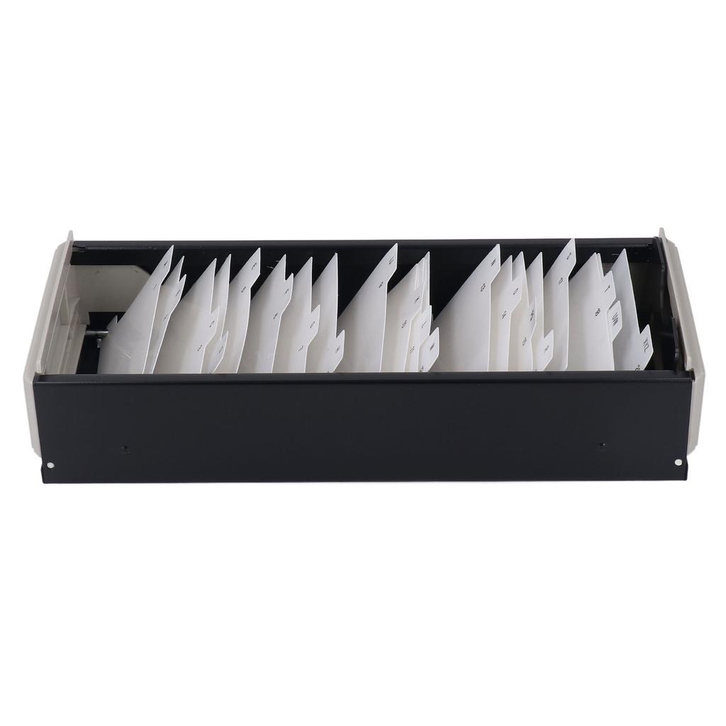 Index Card Holder Hold 800 Business Cards A To Z Card File Holder Organizer with High Transparent Cover for Business Card Black