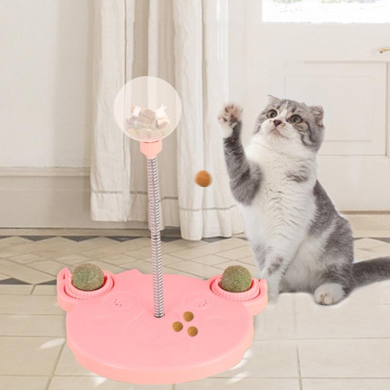 Собака Протекающий Кормушка Медленная Кормушка Кот Игрушка Качающаяся Миска с Едой Домашнее Животное Внутренняя Игрушка Качалка Игрушка-Дразнилка Игрушка от Скуки для Питомца Игрушка-Лакомство