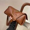 Monochromatic Feminine Shoulder Bags Ladies' Commuting Bags Vintage and Casual Large Capacity Crossbody Bag