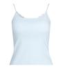 Shop   Women Front Lace Adjustable Tank Top Stretch Built In Cups Inner Sky Blue