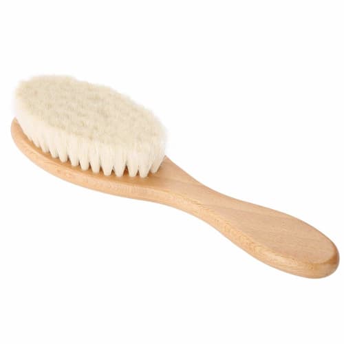 TOPINCN Baby Hair Brush, Shaving Brush with Natural Cashmere Bristles, Baby Loves It, Baby Shower Gift