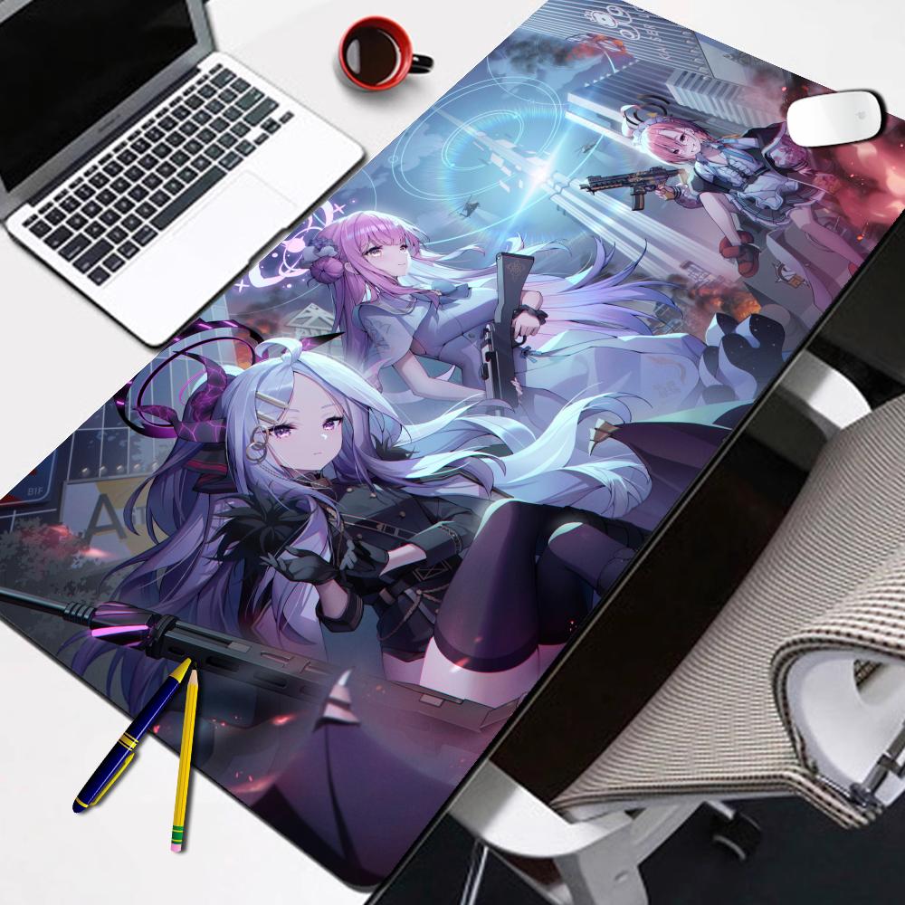 Popular Game Blue Archive Cute Misono Mika NonSlip Rubber Mouse Pad Lock Edge mousepads Game play mats for notebook PC