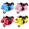Simulation Retro Three Wheel Sheep Motorcycle Pull Back Model Children's Toy