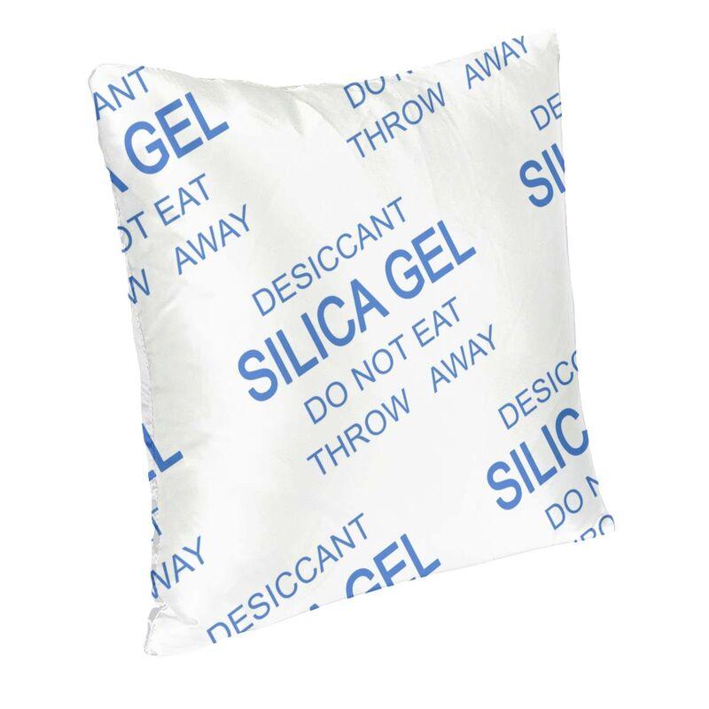 Blue Silica Gel Package Square Pillow Cover Home Decorative Cushions Throw Pillow For Sofa Double-Sided Printing