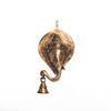 Brass Lord Ganesha Face Wall Hanging with Bell| Ganesha Wall Hanging for Living Room Home Decor Items
