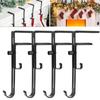 Christmas Stocking Holder for Mantle Metal Christmas Stocking Garland Hangers Set Adjustable Mantel for Fireplace for Stockings
