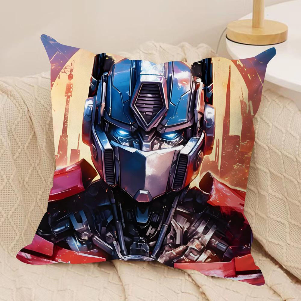 T-Transformers Movie Cushion Cover Pillowcase Ultra Soft Skin Friendly Fabric Cloud Like Comfort & Concealed Zipper