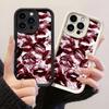 JT575 Винно-красные губы Поцелуй для iPhone 17 16 15 14 13 12 Pro Max Samsung S26 S25 Ultra A17 A07 A56 A16 A15 A14 A13 Xiaomi 15T Redmi 15c 14C Мягкий чехол