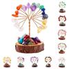 Copper Wire Crystal Wishing Tree Positive Energy Crystal Decorative Trees  Desk