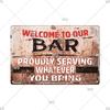 Retro Metal Plate Drink Tin Sign Funny Beer Wine Lover Vintage Metal Plaque for Bar Pub Club Kitchen Home Man Cave Wall Decor