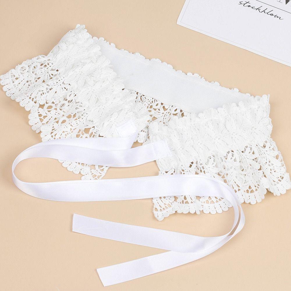 Fashion Casual High Waist Wide Waist Band Ladies Dress Cummerbands Corset Waistband Lace Tie Belt