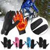 Touchscreen Full Finger Winter Gloves For Men Women Warm Thermal Fleece Gloves Solid Thick Sport Cycling Gloves Outdoor Mittens