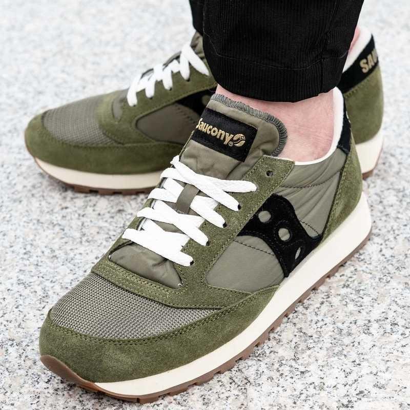 Кроссовки Saucony Jazz Original Vintage оливковый/черный