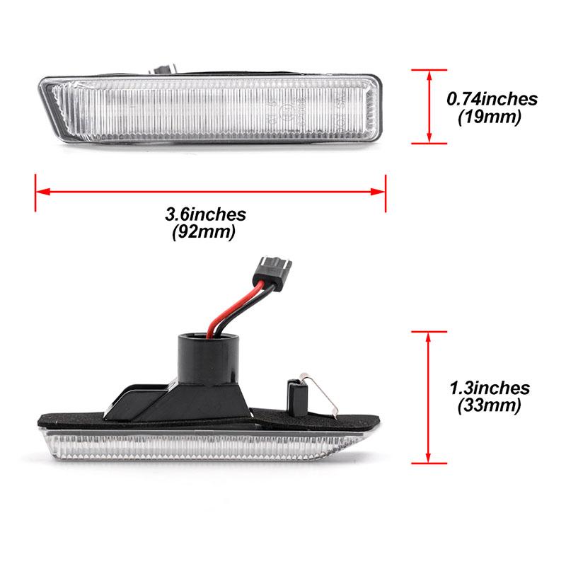 For Dynamic Led Side Marker Blinkers For BMW 3Series E36 Coupe Limousine Cabrio Compact Touring M3 E53 X5 SAV Alpina B3 B6 B8