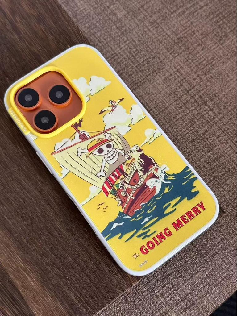 Мультяшный шар-держатель с магнитом и подушкой безопасности для Apple 17 Pro