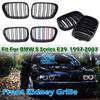 Rhyming Kidney Grille Front Bumper Dual Slat Black Grill Fit For BMW 5 Series E39 M5 1997- 2003 Car Accessories Replacement