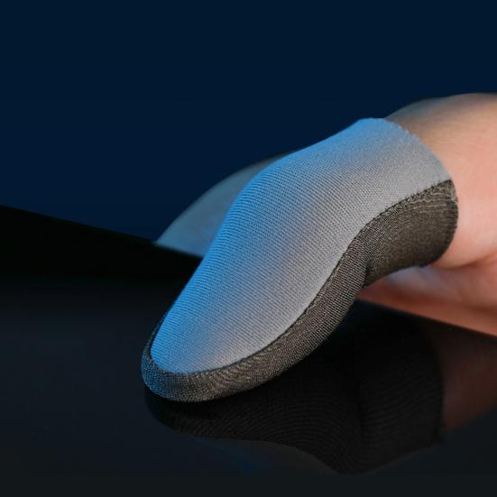 2Pcs Finger Sleeves Extremely Thin 3D Fit High Sensitivity Non-Scratch Mobile Phone Gaming Finger Sleeves Game Component