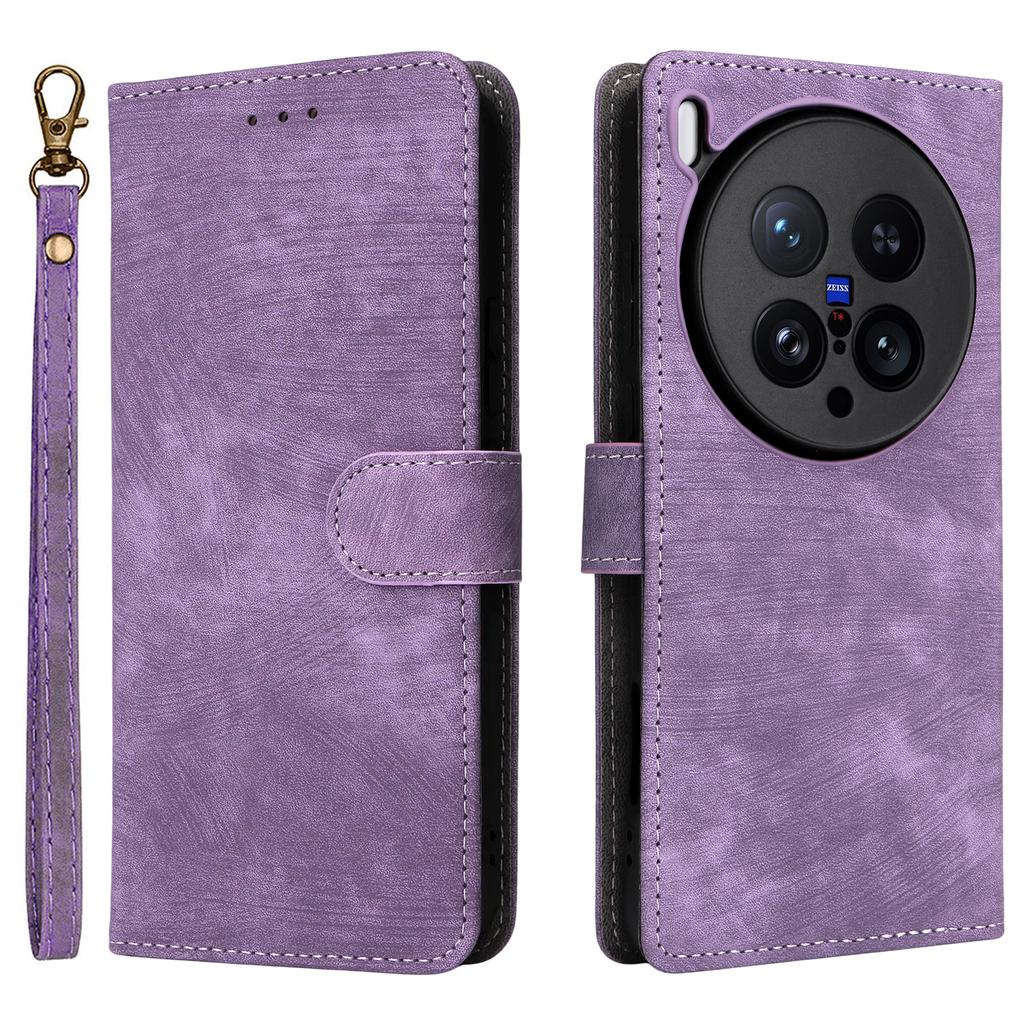 For vivo X200 Ultra 5G Case Wallet RFID Blocking PU Leather Phone Cover Stand with Strap