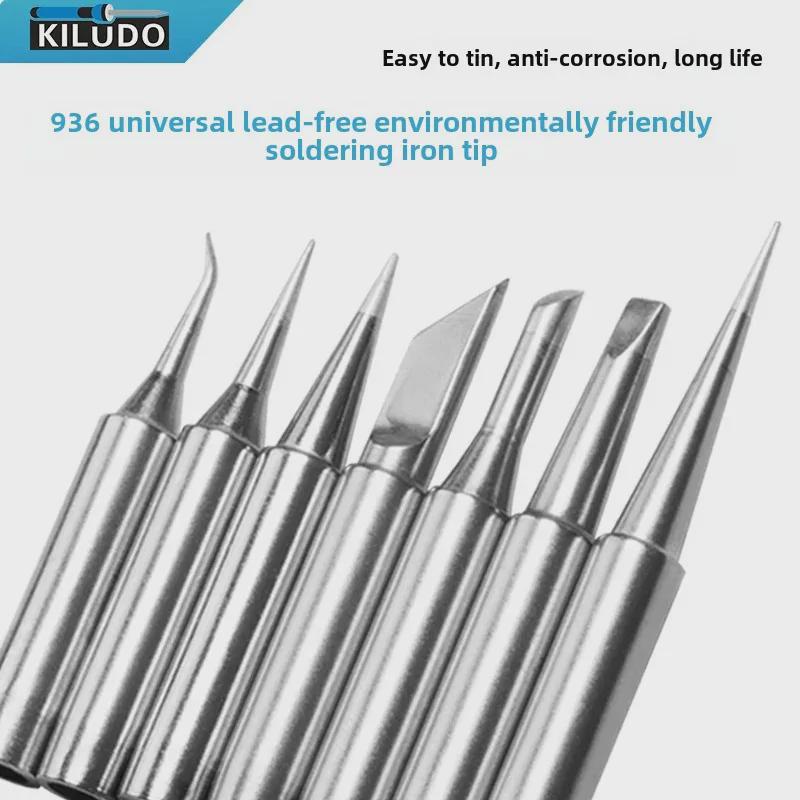 Jinruikang 936 Constant Temperature Soldering Iron with Interchangeable Heads: Chrome, Knife, Pointed, Horseshoe, Screwdriver.