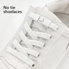 1Pair Press Lock Shoelaces Without Ties 8mm Double-layer Elastic Laces Sneakers Kids Adult No Tie Shoe Laces Shoes Accessories