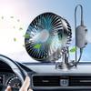 USB Windshield Desk Fan 12V/24V for Car Truck SUV RV with Suction Cup Car Air Fan 360 Degree All-Round Mini Car Air Cooling Fan