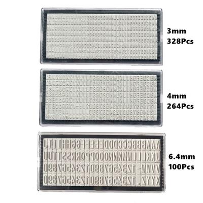 Наборный резиновый штамп с размером шрифта 3/4/6,4мм для скрапбукинга