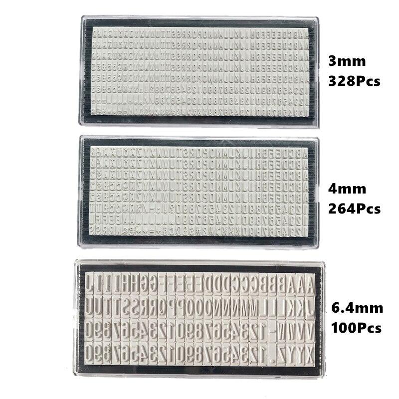 3mm/4mm/6.4mm Stamp Letters Plate Custom Personalised Name Address Rubber Stamp Accessory for Digital Letter Stamp DIY Scrapbook