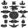 Черный Нагрудный знак квалификации Скорпион Камуфляж с Значком Металлический Значок Значок на Шляпу Наплечный Значок ACU Квалификационный Значок Парашют