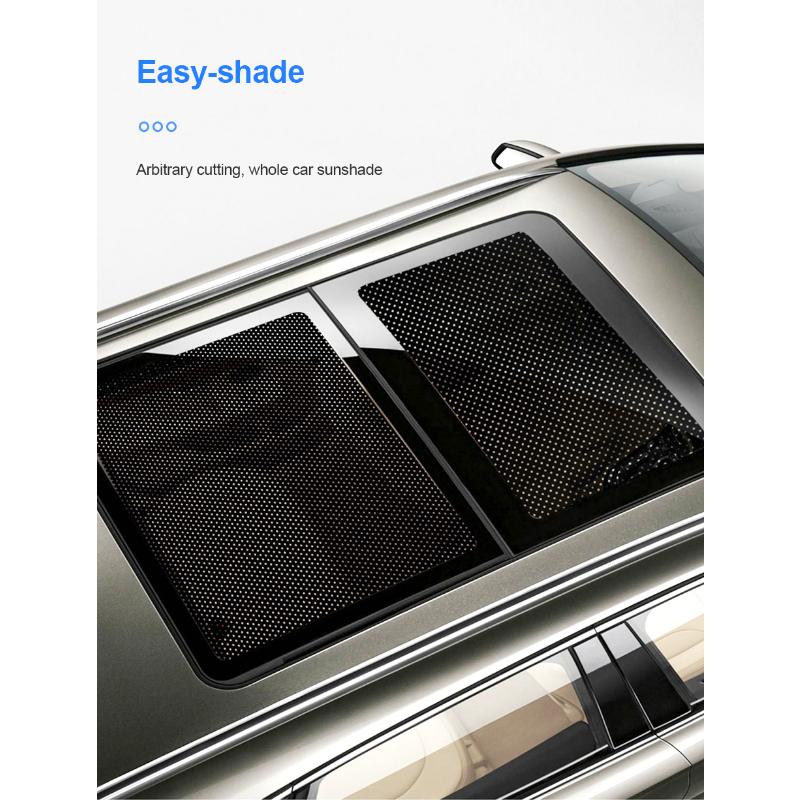 2 шт. 42x38 см DIY наклейки для автомобиля солнцезащитные козырьки защита от солнца оконная крышка черный солнцезащитный козырек из ПВХ боковое окно щиток с небольшими отверстиями