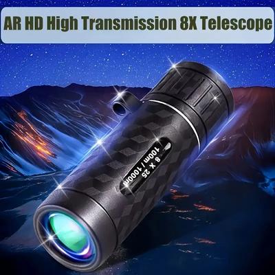 HD Монокуляр 8X25 Телескоп Мини Портативный Телескоп для Мобильного Телефона с Держателем Для Наблюдения за Птицами на Открытом Воздухе Кемпинг Охота