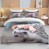 Комплект постельного белья с изображением милого ёжика, королевская милая одежда, одеяло/пододеяльники и наволочки для взрослых и детей, пододеяльник