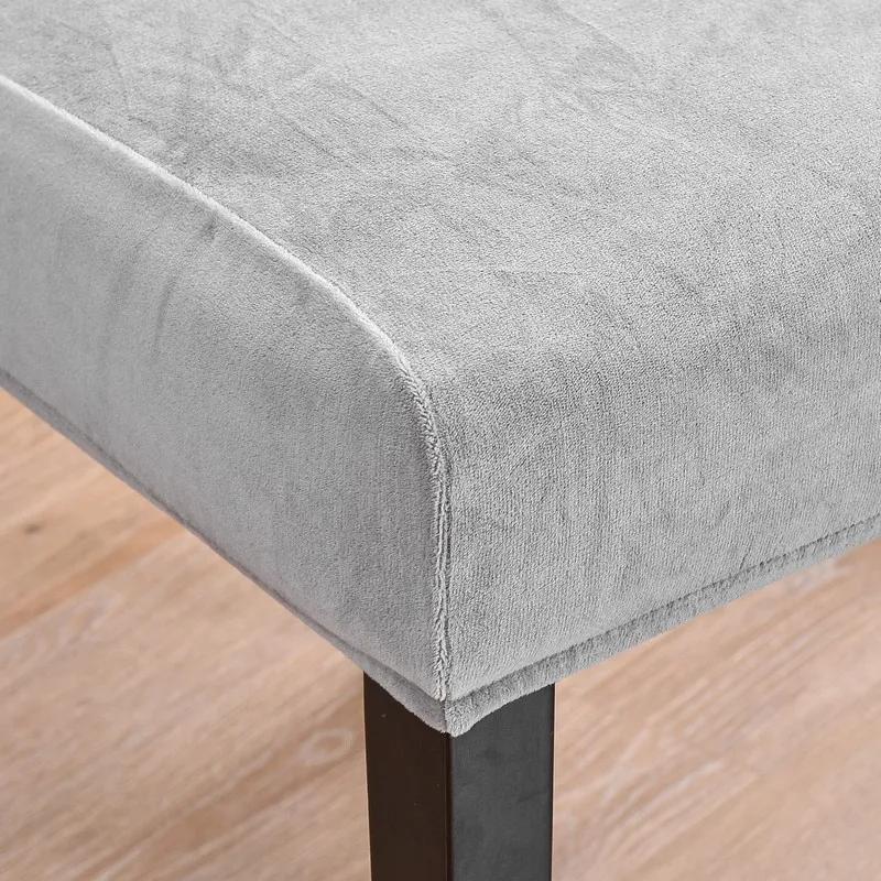 Мягкий бархатный чехол для обеденного стула, универсальный чехол для длинного стула, эластичный защитный чехол для сиденья для столовой, домашнего декора