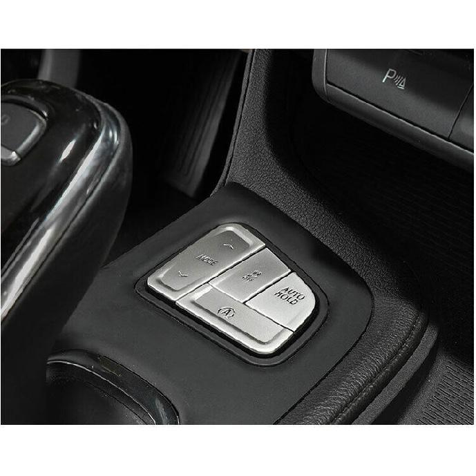 Console Handbrake Button Decoration Silver Aluminum Fit For Cadillac CT5 19-