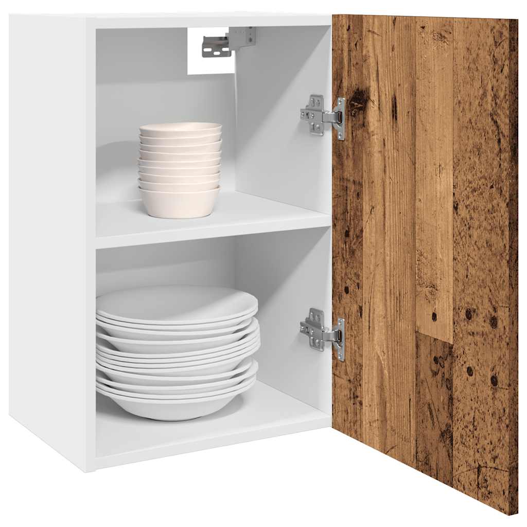 Lyon Wall Mounted Cabinet Rustic Wood Look 40 x 31 x 60 cm Engineered Wood