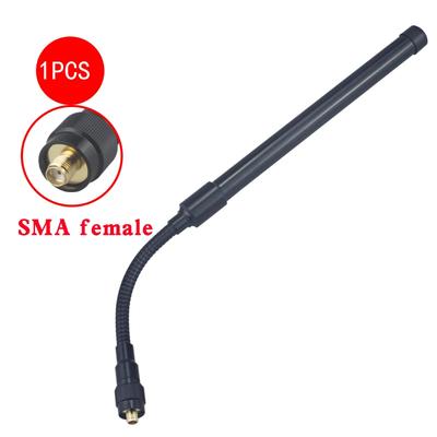 Gooseneck SMA-Female Dual Band 144/430Mhz Foldable CS Tactical Antenna For Baofeng Walkie Talkie Radio