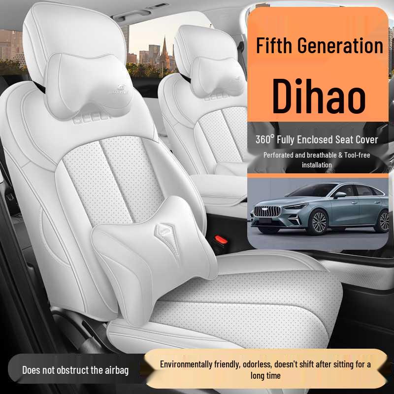 Премиальные чехлы на сиденья с полным покрытием для Geely Emgrand 5-го поколения 2026 года, всесезонные подушки для автомобильных сидений