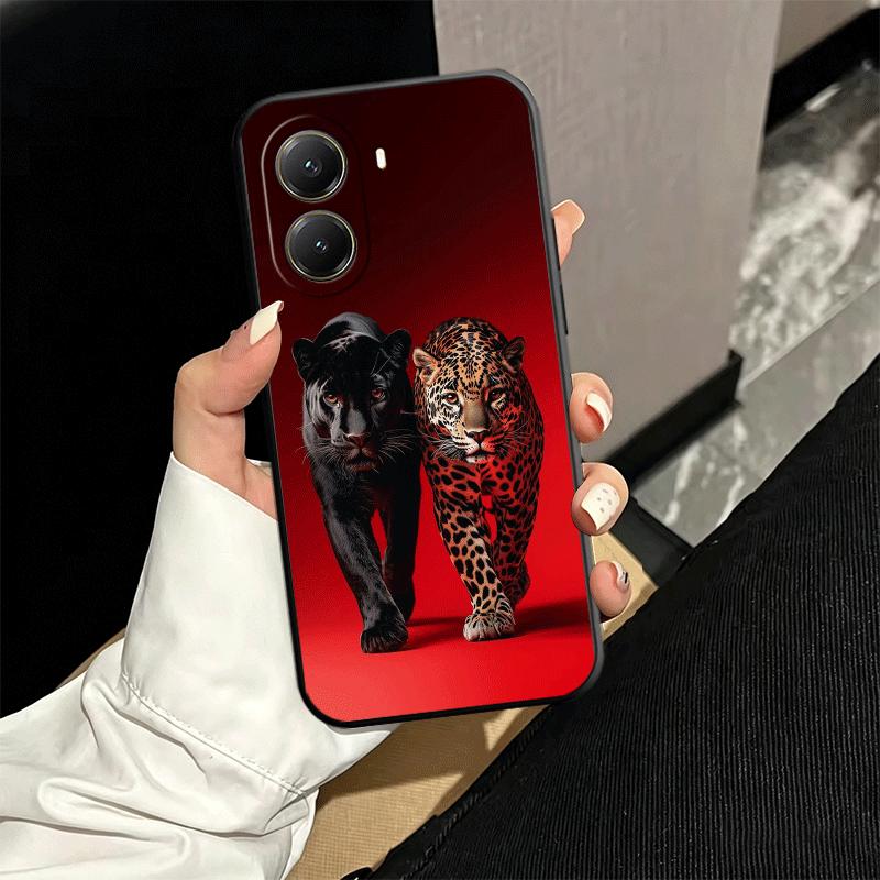 Black Panther Cool Animal Soft Phone Case for Xiaomi Poco X5 X6 X7 X8 Pro Max X3 F7 F8 Ultra M8 M7 M6 M5 Redmi 15 15C 14C 13C 12