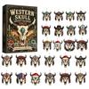 Lost Civilizations Advent Calendar 24-Grid Blind Box Ancient Archaeology Resin Hanging Ornaments Christmas Gift