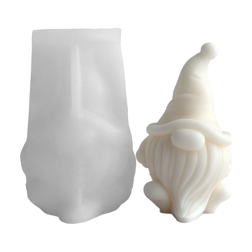 Christmas Theme Candle Silicone Mold Dwarf Silicone Mould Heat Resistant For Candle Soap Christmas Decoration