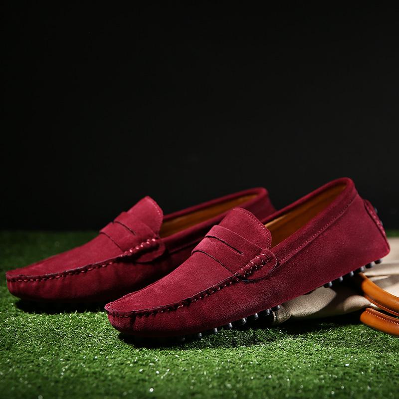 МодаЛето Мужская Повседневная Обувь Модная Мужская Обувь Натуральная Кожа Ручной Работы Мужские Лоферы Мокасины Слипоны Мужские Балетки Мужская Обувь для Вождения
