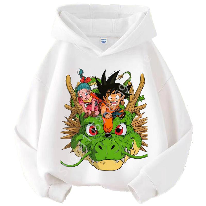 Худи DragonBall для детей 3-14 лет Худи Goku для мальчиков и девочек Косплей костюм по аниме Спортивная одежда Идеально для повседневной носки на улице