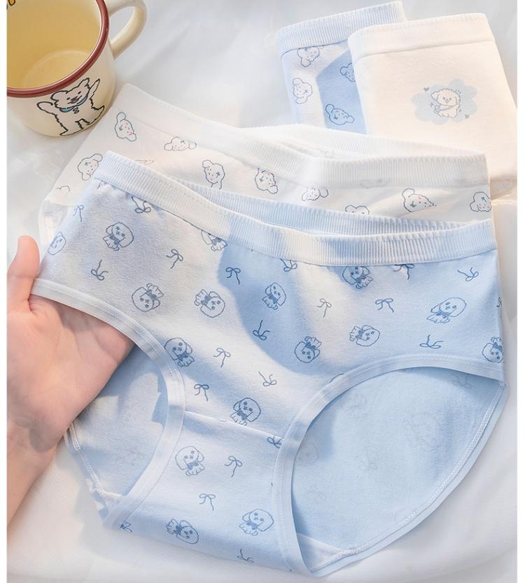 Pure Cotton Cute Girls' Triangle Underwear
